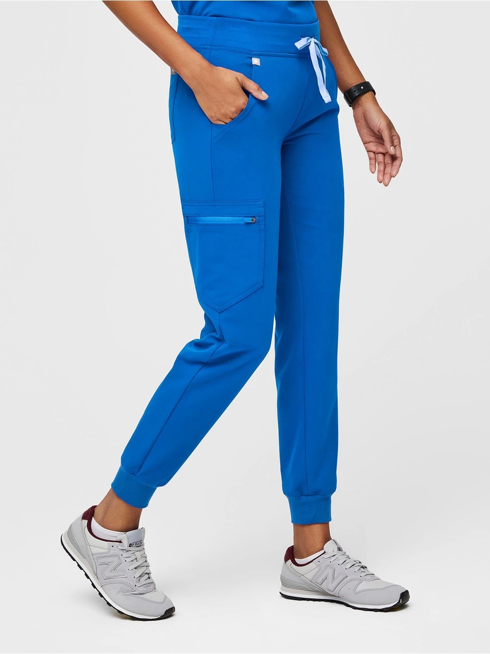 Figs Zamora 2.0 jogger scrub pants size Extra small Petite NWT royal blue